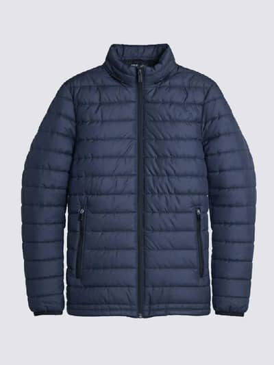 Navy blue puffer jacket for sale