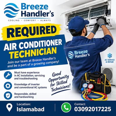 AC technicine or helper required