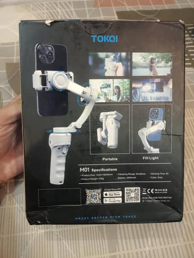 TOKQI M01 3-Axis Smartphone Gimble Stabilizer