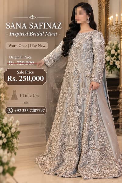 Sana Safinaz-inspired Bridal Maxi | Bridal Lehnga | weeding dress