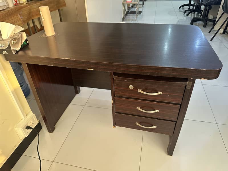 Executive Table with Drawers 1