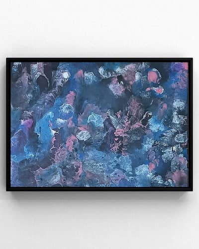 Acrylic Pour Original Acrylic Pour Painting | 18×24" Canvas