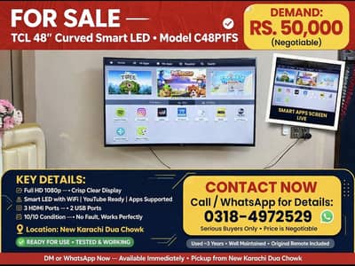 TCL 48 Inch Curved Smart LED