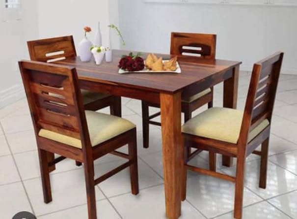 Dining Table 4 seated | Pure Solid |Ash Wood| 0