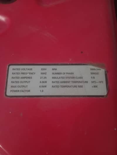 generator portable produce 6.5 k. w