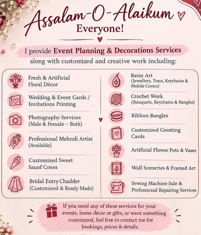 Creative & Customize Service 1
