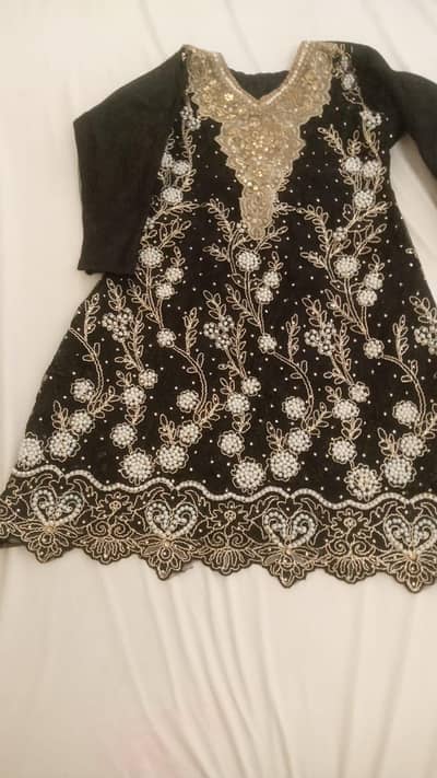 Beautiful Black Girls Fancy Embroidered Dress
