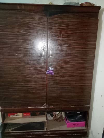 Wood wardrobe
