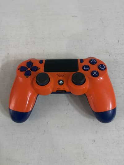 Original Sony PS4 DualShock 4 Controller – Orange/Dark Blue
