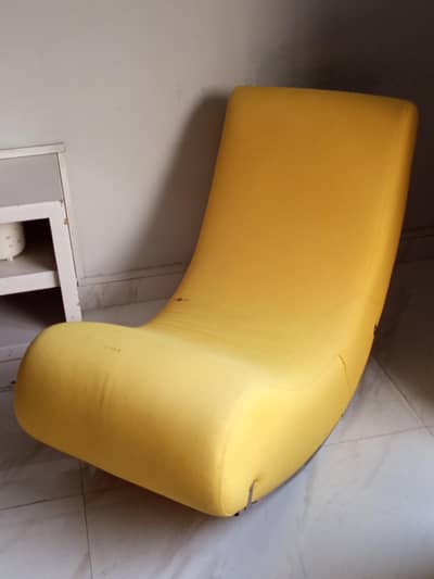 Modern Yellow Lounge Chair | Stylish Accent Chair
