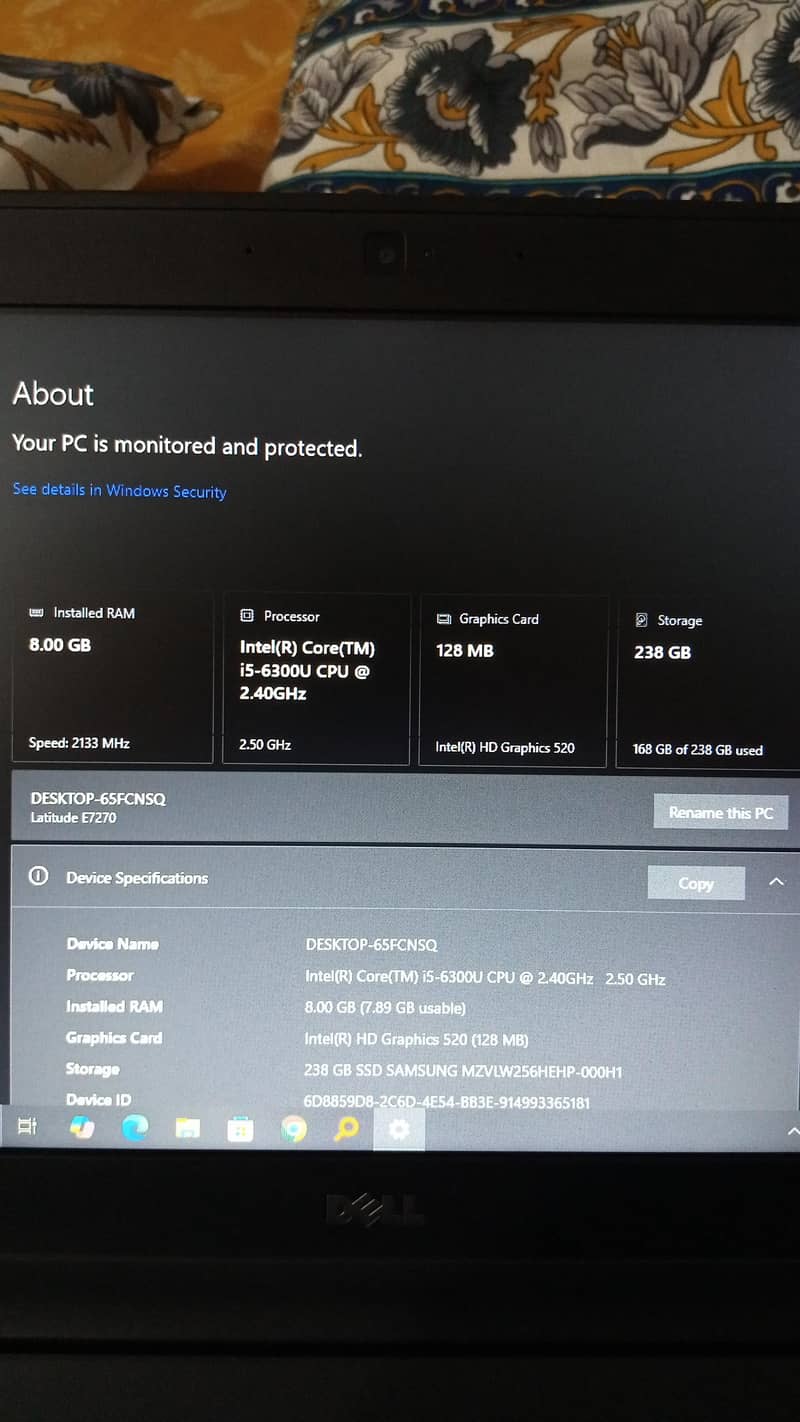 Dell latitude E7270 10