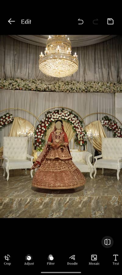 Bridal lehnga from Hadi boutique