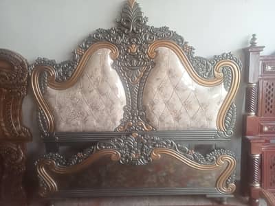 PURE SHESHAM WOOD CHINIOTI BED SET BRAND NEW FURNITURE DELIVERY ALL