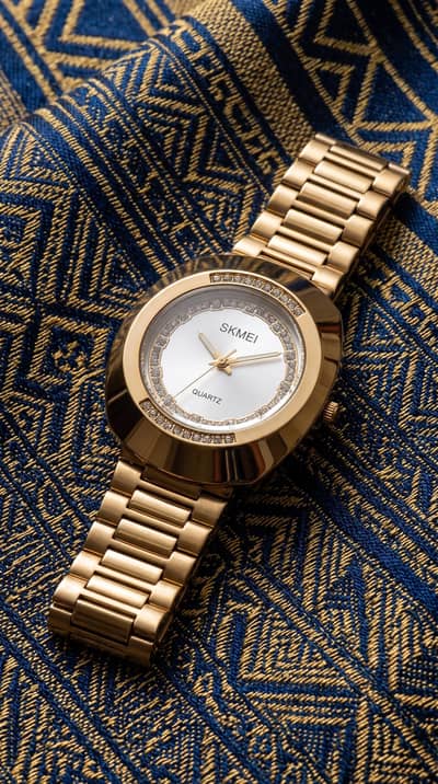 Luxury Golden SKMEI Watch