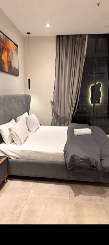 Daily Basis, & Weekly Basis One Bedroom Fully Furnished Luxury Apartment Available Rent IN Sky Park One, Gulberg greens Islamabad Project in Skypark One