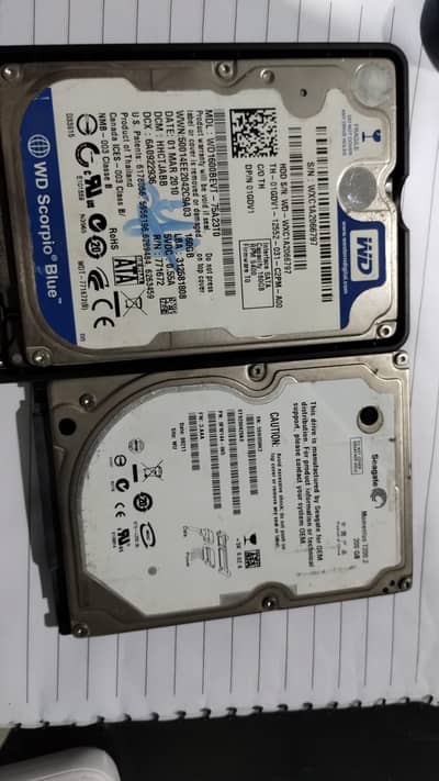 160GB WD & 200GB Seagate 2.5" Laptop SATA Hard Drives (100% Working)