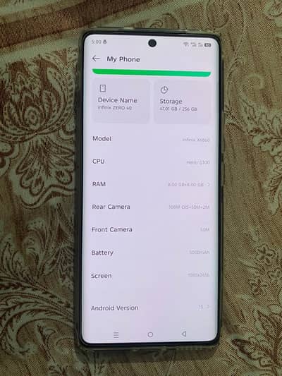 Infinix Zero 40 full box hai no open repair hai