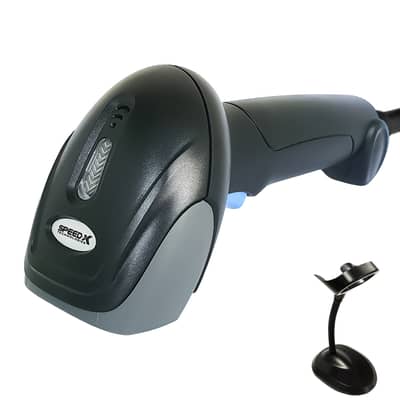 Speed-x Sp-8600 2d Wire Cmos Handheld Barcode Scanner With Stand