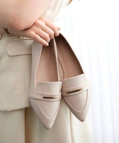 Pointed-Toe Loafers / Heel sandal