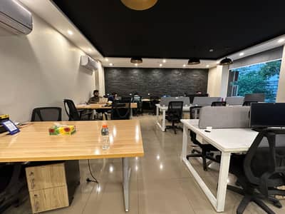 Furnished Offices and dedicated space available for rent at prime loc.