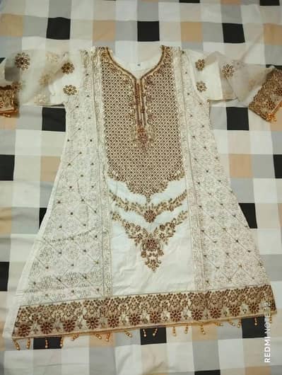 Short frock 3 piece suit - contact only from Lahore