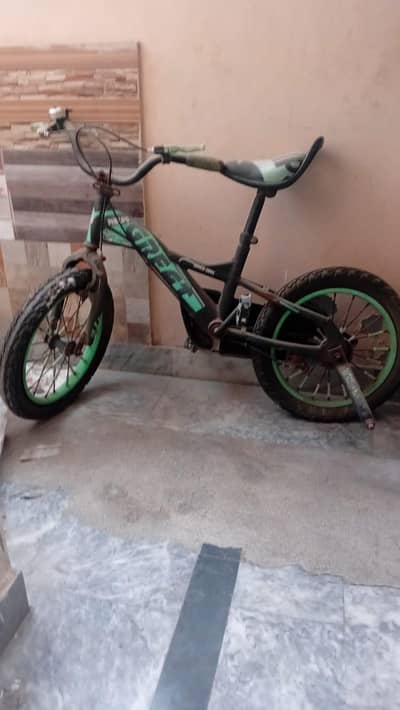 Kids Cycle 16 Number Philips GREAT - Green Black -