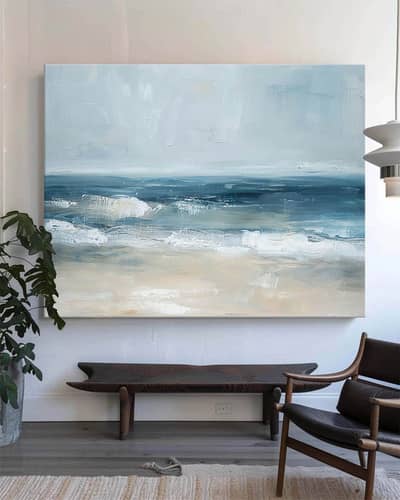 Original Handmade Ocean Acrylic Painting