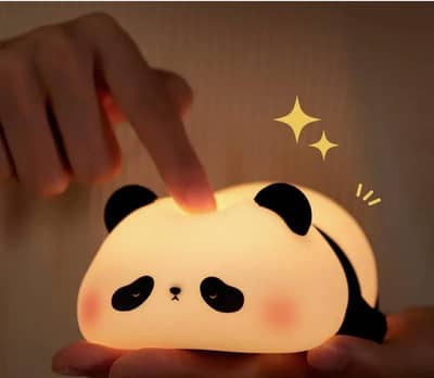 Cute panda night lamp-Touch control-3 brightness levels- Rechargeable