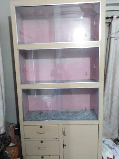 long rack with drawers