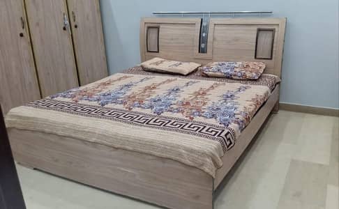 KING SIZE BED WITH MATRESS AND DRESSING TABLE