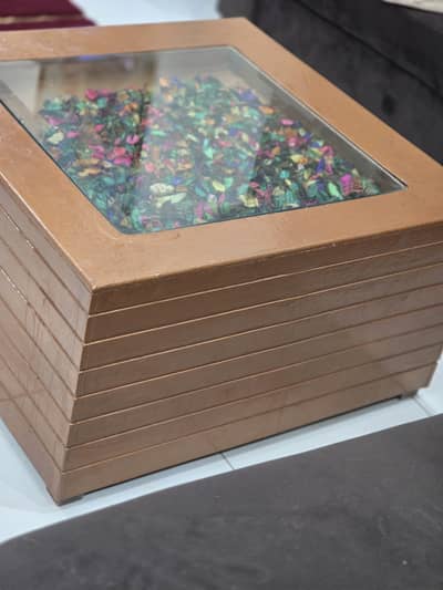 Coffee table with beautiful flowers for sale