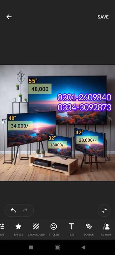 MEGA OFFERE LED TV 55" 48" 32" INCH SAMSUNG LG HISENSE TCL ANDROID 4K