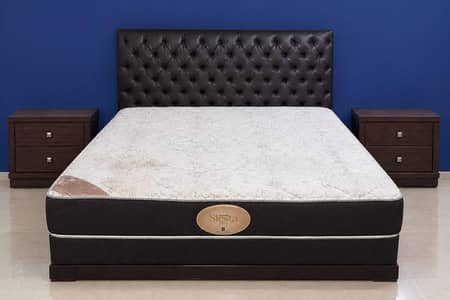 Bed + 2 side tables and + Diamond siesta spring mattress