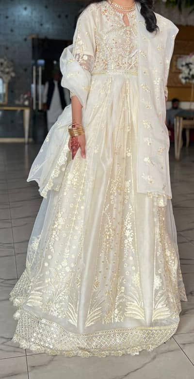 Organza Fancy frock.      [Used only once]