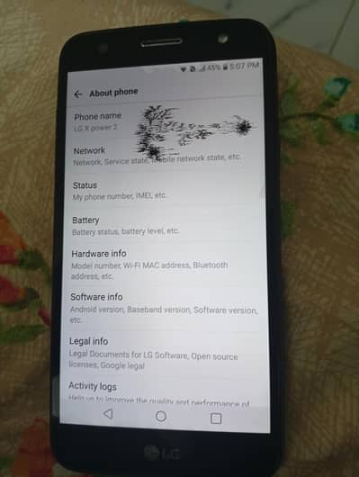 Lg x power 2 nonpta mobile for sale hai