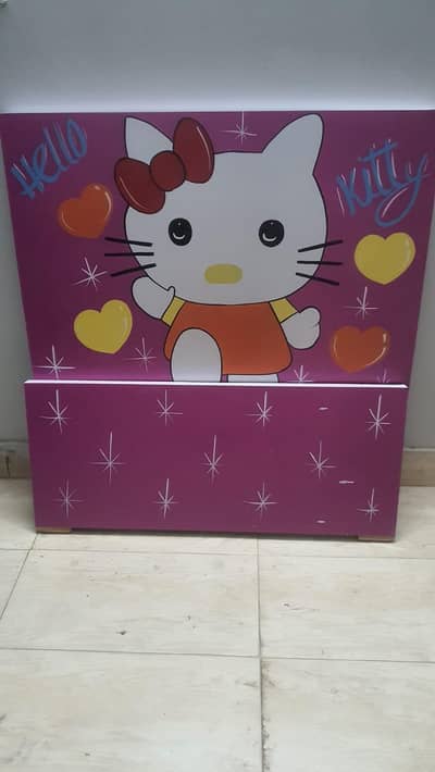 hellow kitty kid's single bed without matteress