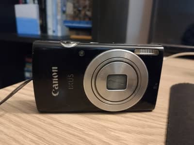 Canon IXUS 8x Optical Zoom Compact Digital Camera - Black and Red