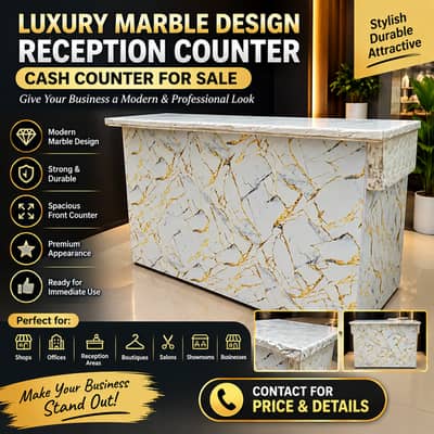 *Luxury Marble Design Reception Counter / Cash Counter for Sale*