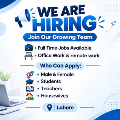 We are hiring males and females for office and online work
