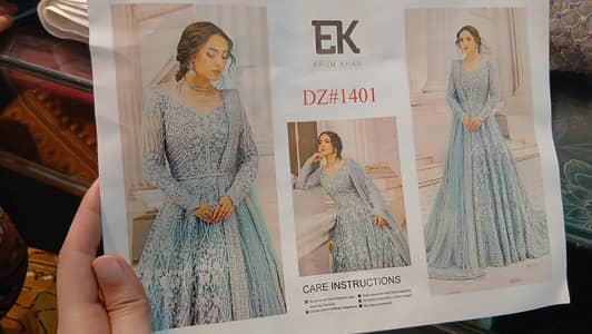 luxury  Embroided pre-loved party wear /weeding wear dress