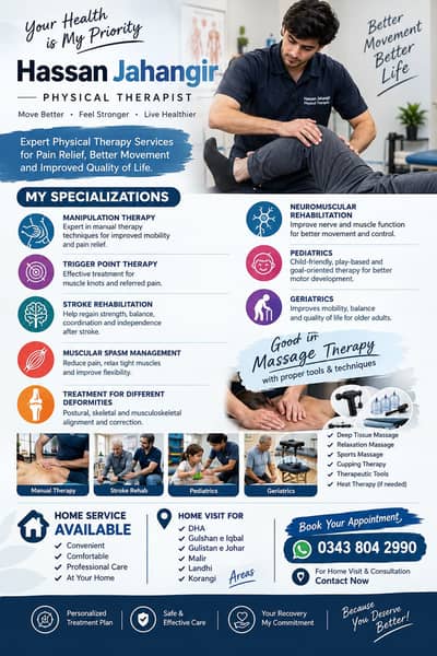 Physiotherapist Home visits available