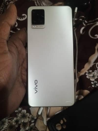 Vivo V20.8+ 128 saaf sealed phone full saman white