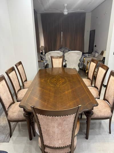 8 Person Dining Table - Solid Wood
