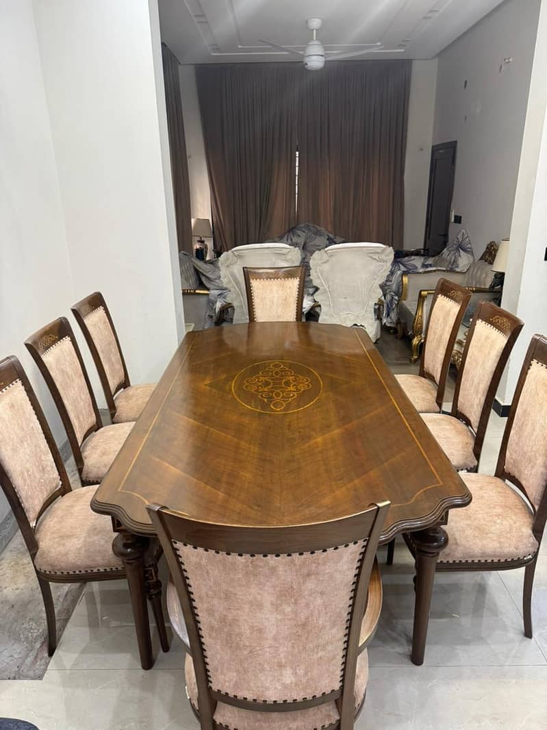 8 Person Dining Table - Solid Wood 0