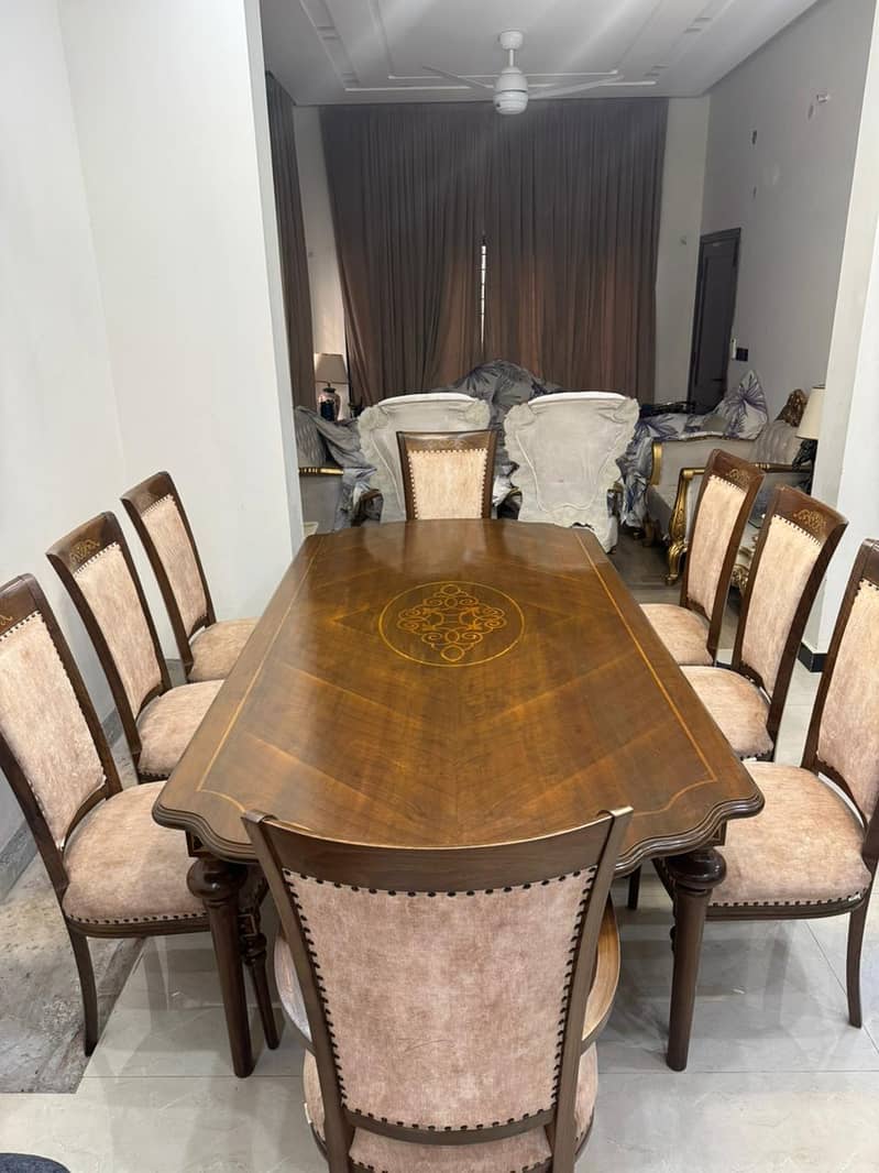 8 Person Dining Table - Solid Wood 6