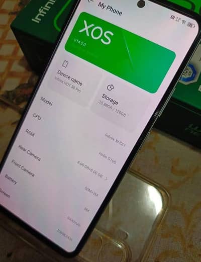 Infinix Hot 50 Pro 8gb128gbMy WhatsApp number 03292431677