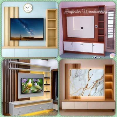 TV Units & Media Walls -Wall Paneling & Wooden Wall Designs-Media wall