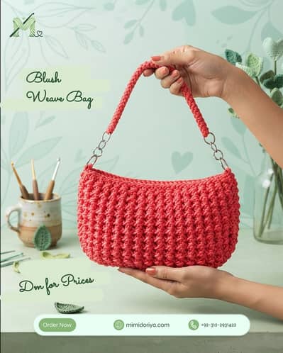 Blush Weave Bag