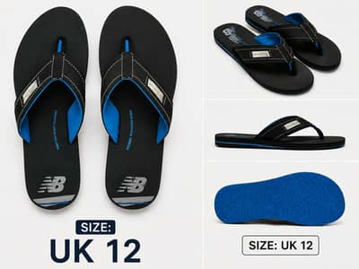 Adidas and new balance original Slippers UK 12 sizes both