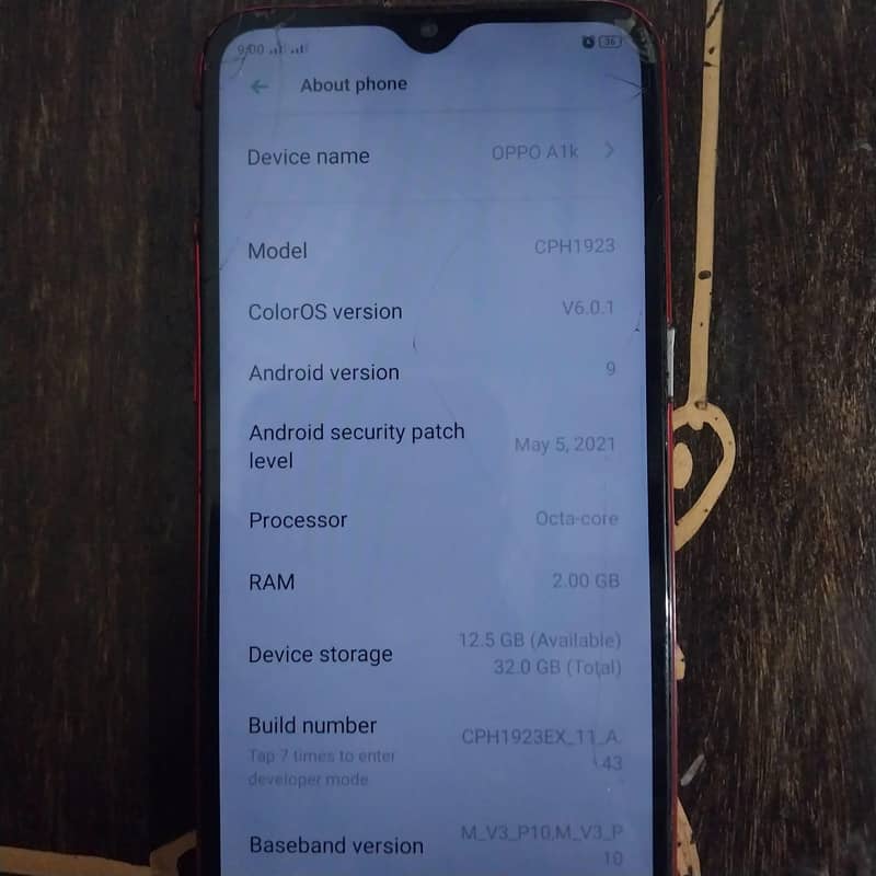 OPPO A1k 5